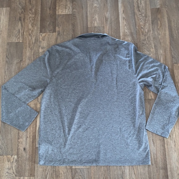 Calvin Klein Mens XLarge Grey/Black Thin, Collared Long Sleeve Shirt NWT - Picture 2 of 11